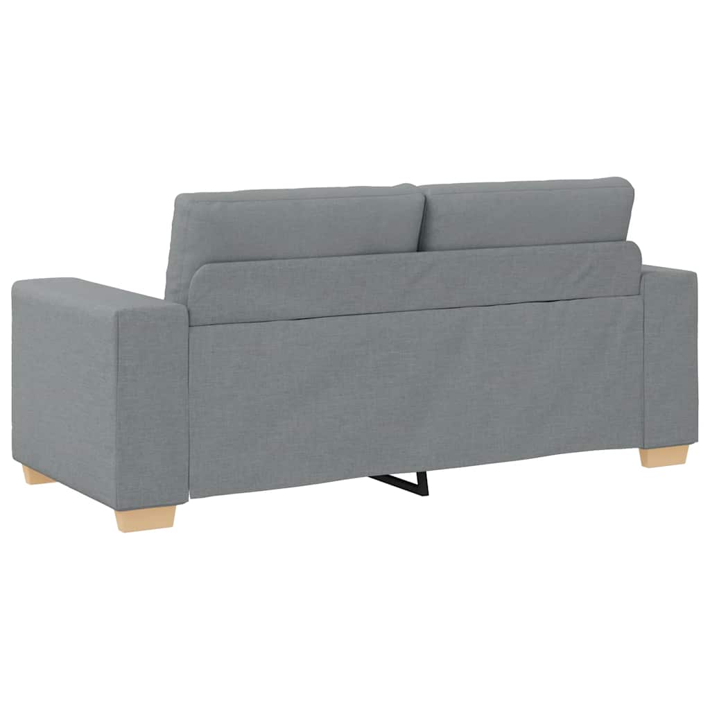 Canapé deux places gris clair 180 x 77 x 82 cm en tissu - XIOS