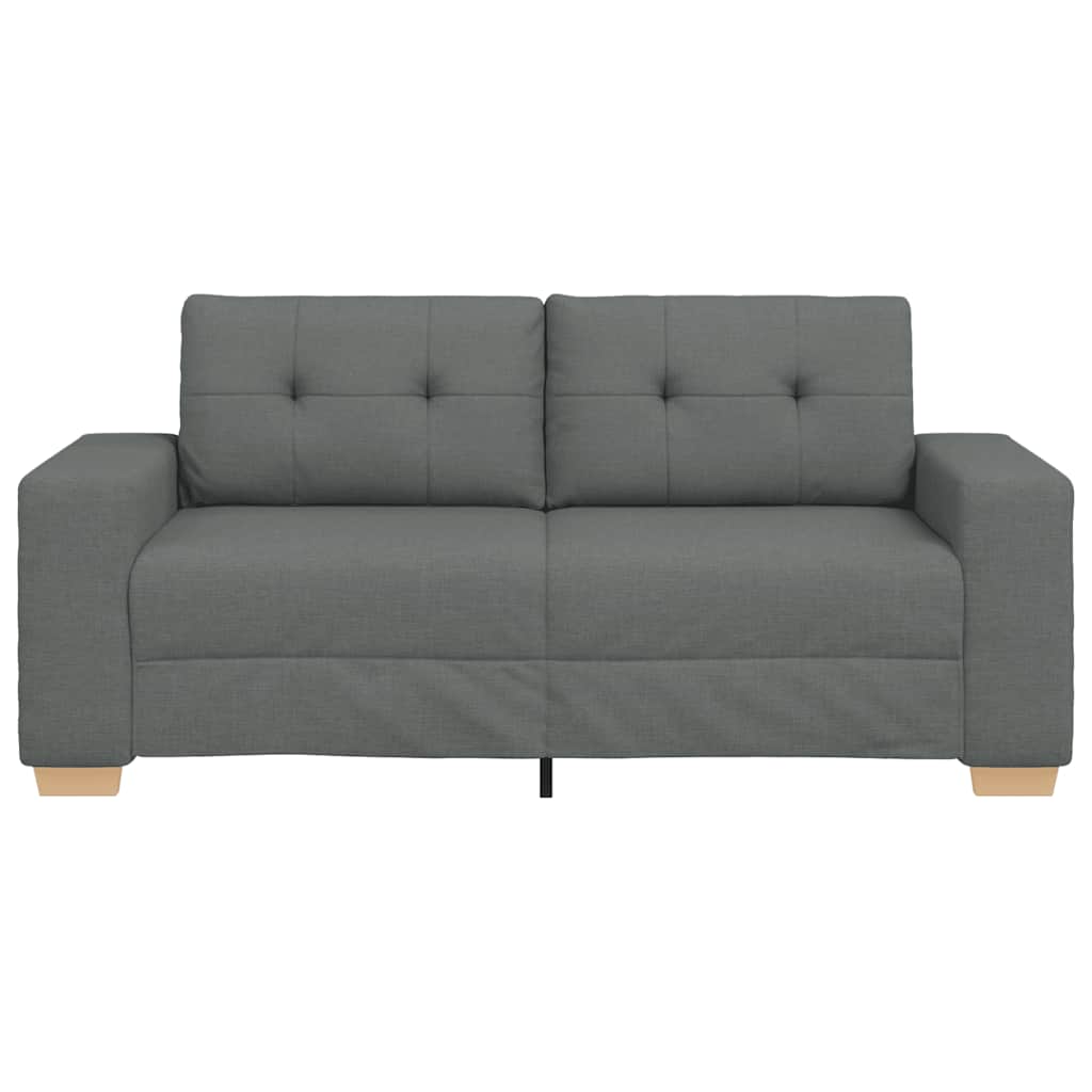 Canapé deux places gris foncé 180 x 77 x 82 cm en tissu - XIOS