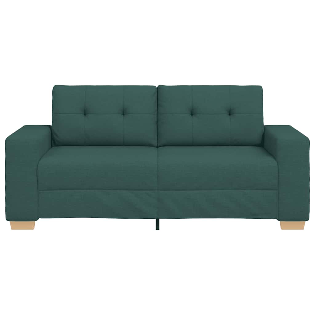 Canapé deux places vert foncé 180x77x82 cm en tissu - XIOS