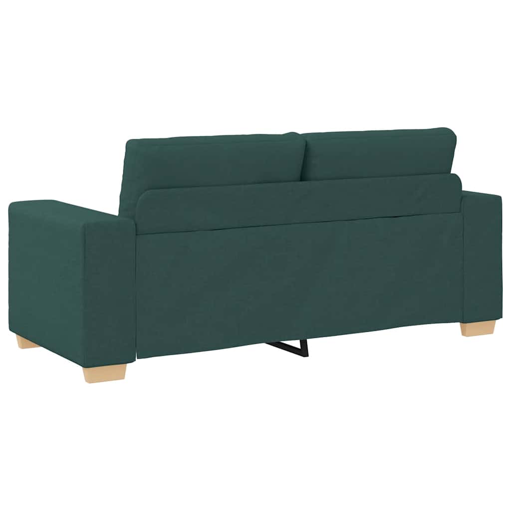 Canapé deux places vert foncé 180x77x82 cm en tissu - XIOS
