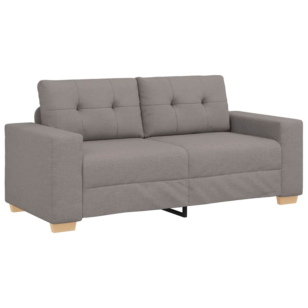 Canapé deux places taupe 180x77x82 cm en tissu - XIOS