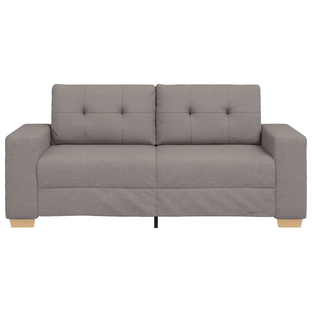 Canapé deux places taupe 180x77x82 cm en tissu - XIOS