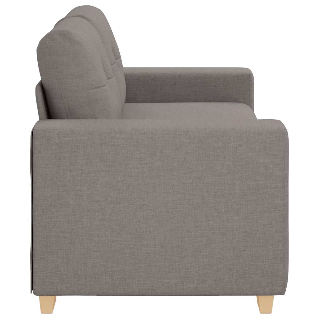 Canapé deux places taupe 180x77x82 cm en tissu - XIOS