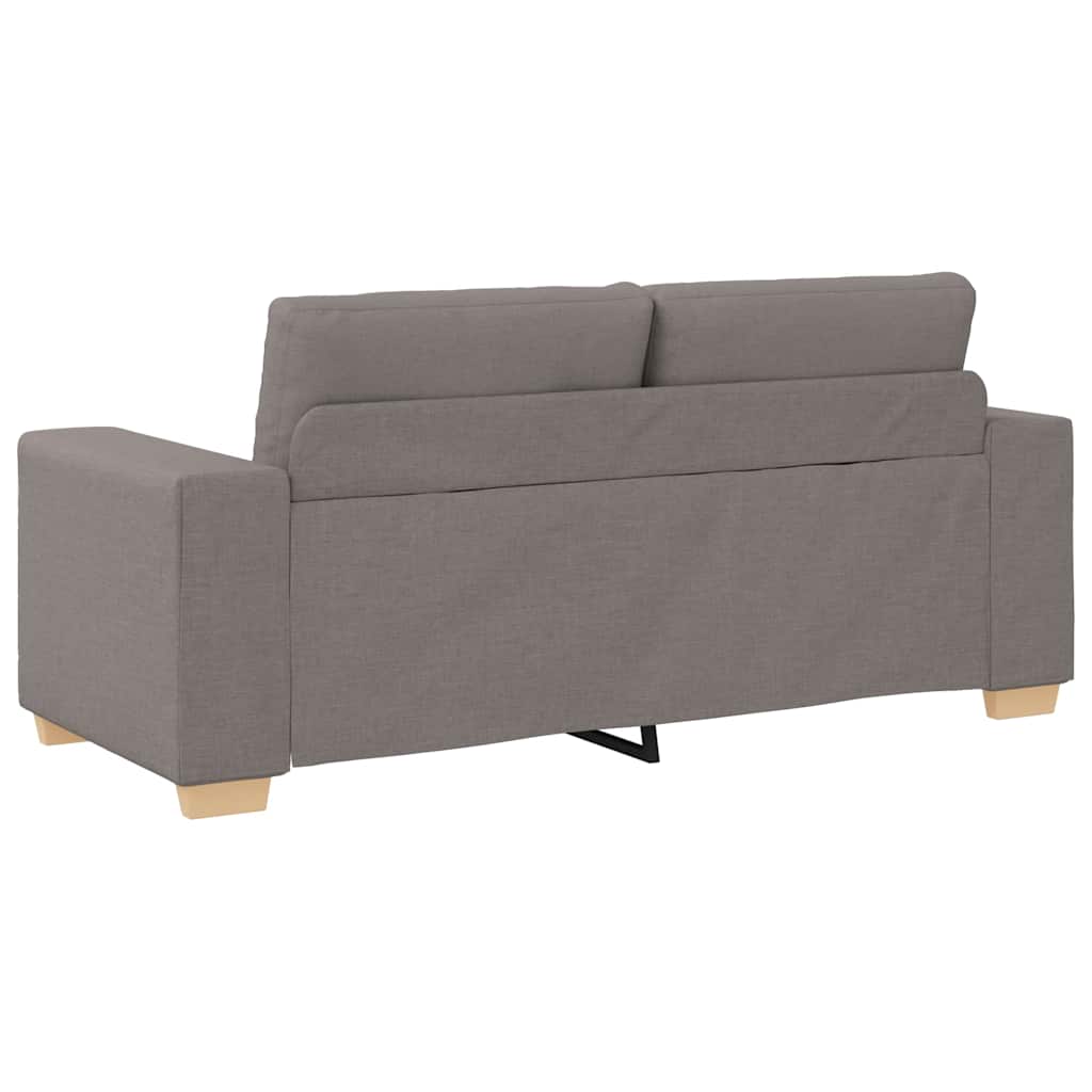 Canapé deux places taupe 180x77x82 cm en tissu - XIOS