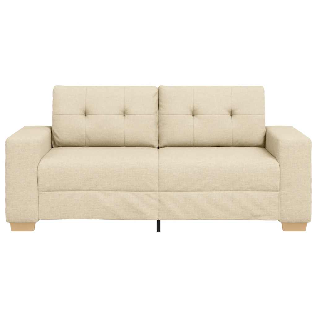 Canapé deux places crème 180x77x82 cm en tissu - XIOS