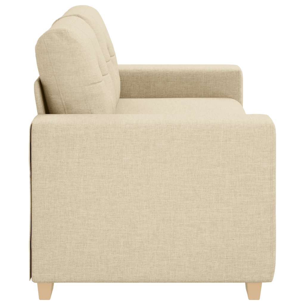 Canapé deux places crème 180x77x82 cm en tissu - XIOS