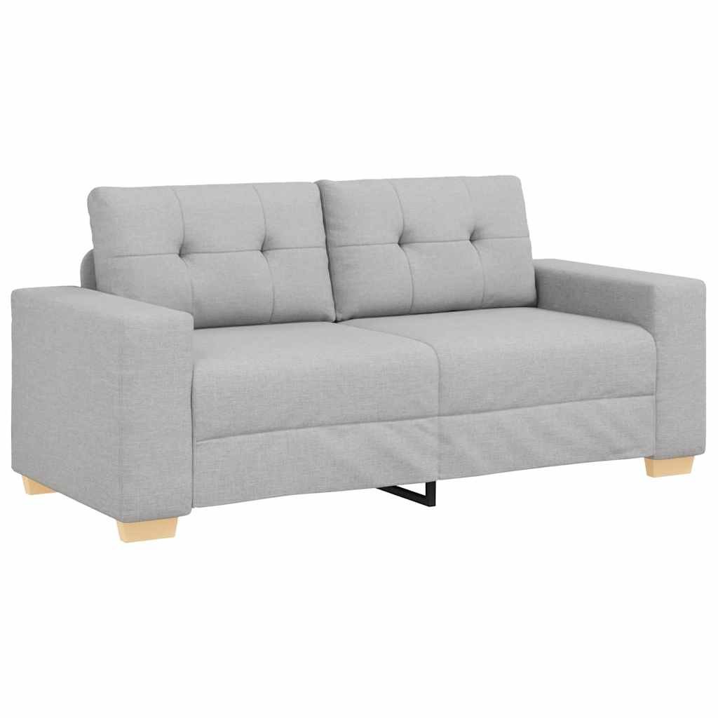 Canapé deux places gris nuage 180 x 77 x 82 cm en tissu - XIOS