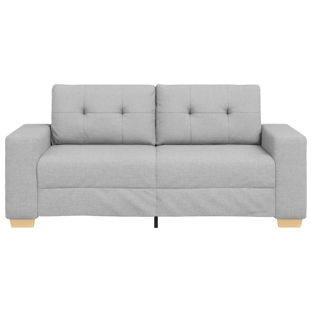 Canapé deux places gris nuage 180 x 77 x 82 cm en tissu - XIOS
