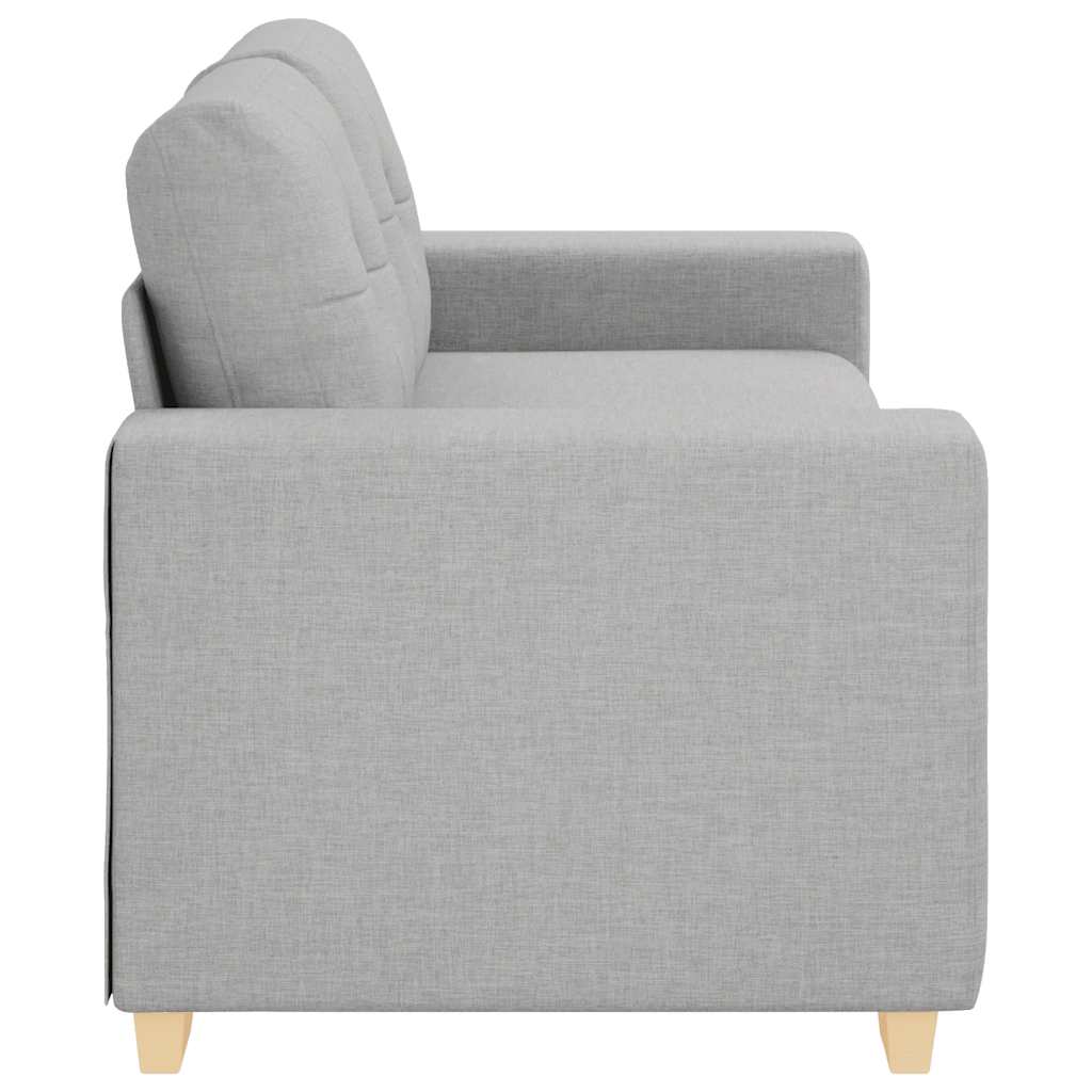Canapé deux places gris nuage 180 x 77 x 82 cm en tissu - XIOS