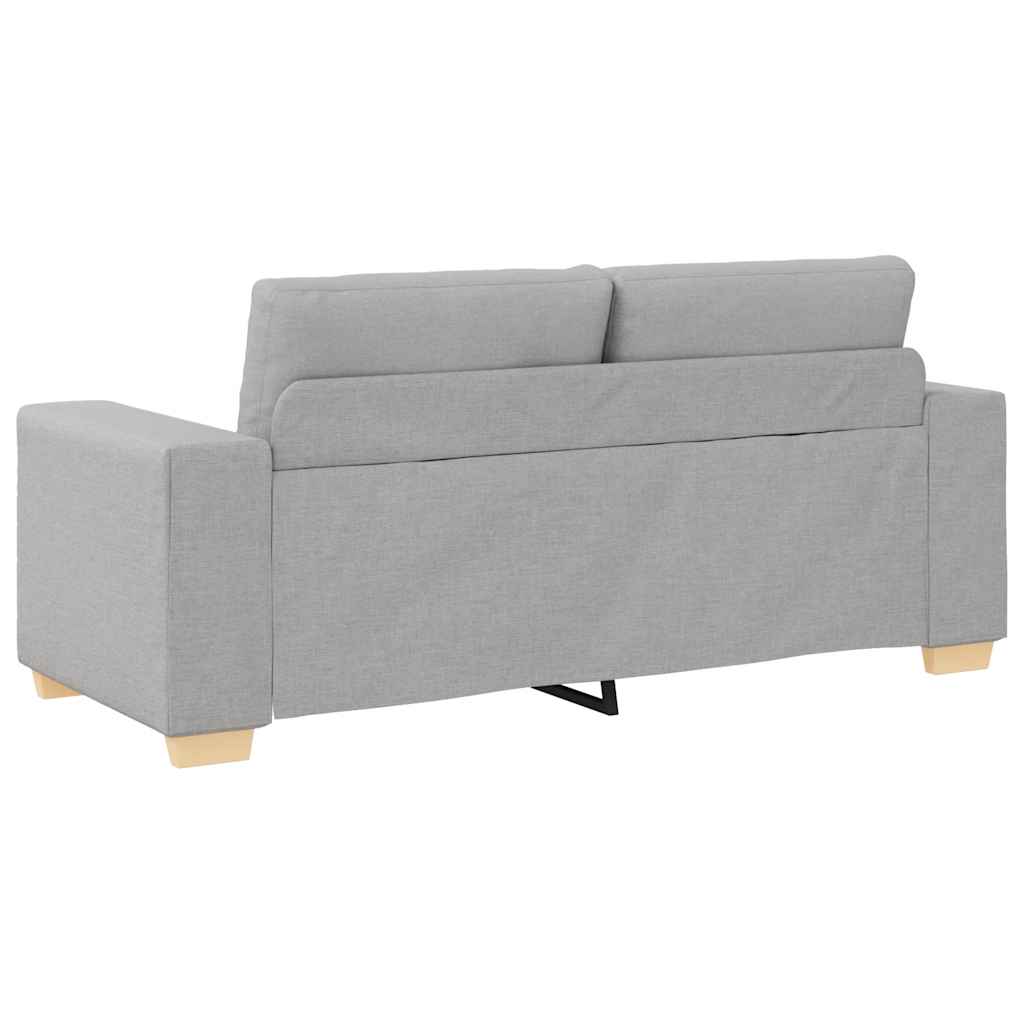 Canapé deux places gris nuage 180 x 77 x 82 cm en tissu - XIOS