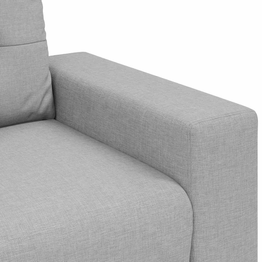Canapé deux places gris nuage 180 x 77 x 82 cm en tissu - XIOS