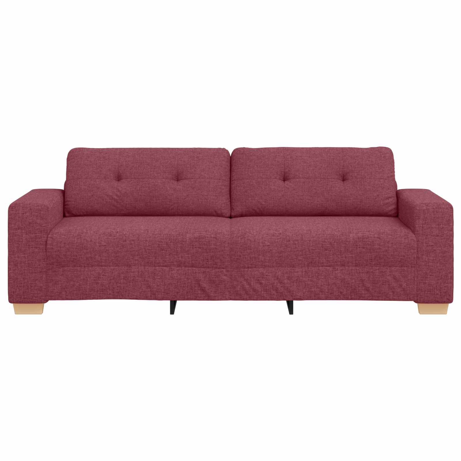 Sofa 3 places Bordeaux 220 cm tissu - XIOS