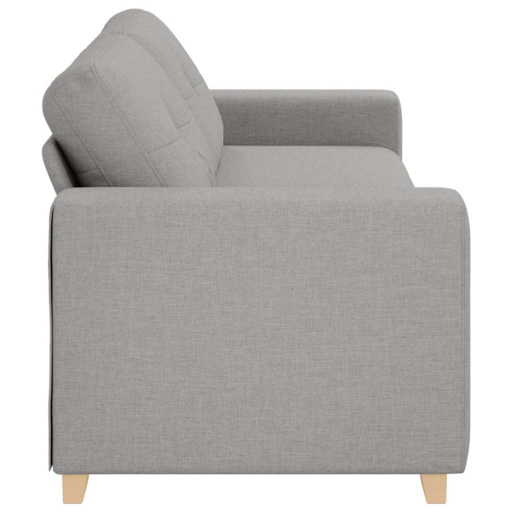 Sofa 3 places avec coussin Gris nuage tissu - XIOS