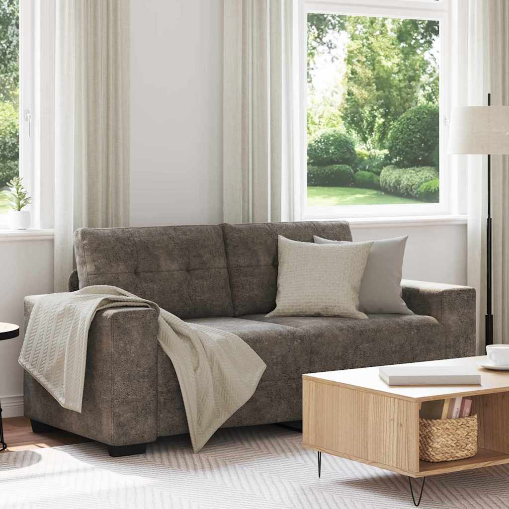 Canapé Loveseat Gris foncé 180 cm Simili cuir - XIOS