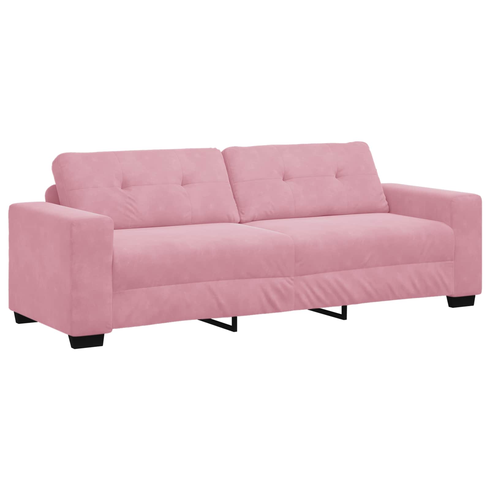 Sofa 3 places Rose 220 cm Velours - XIOS
