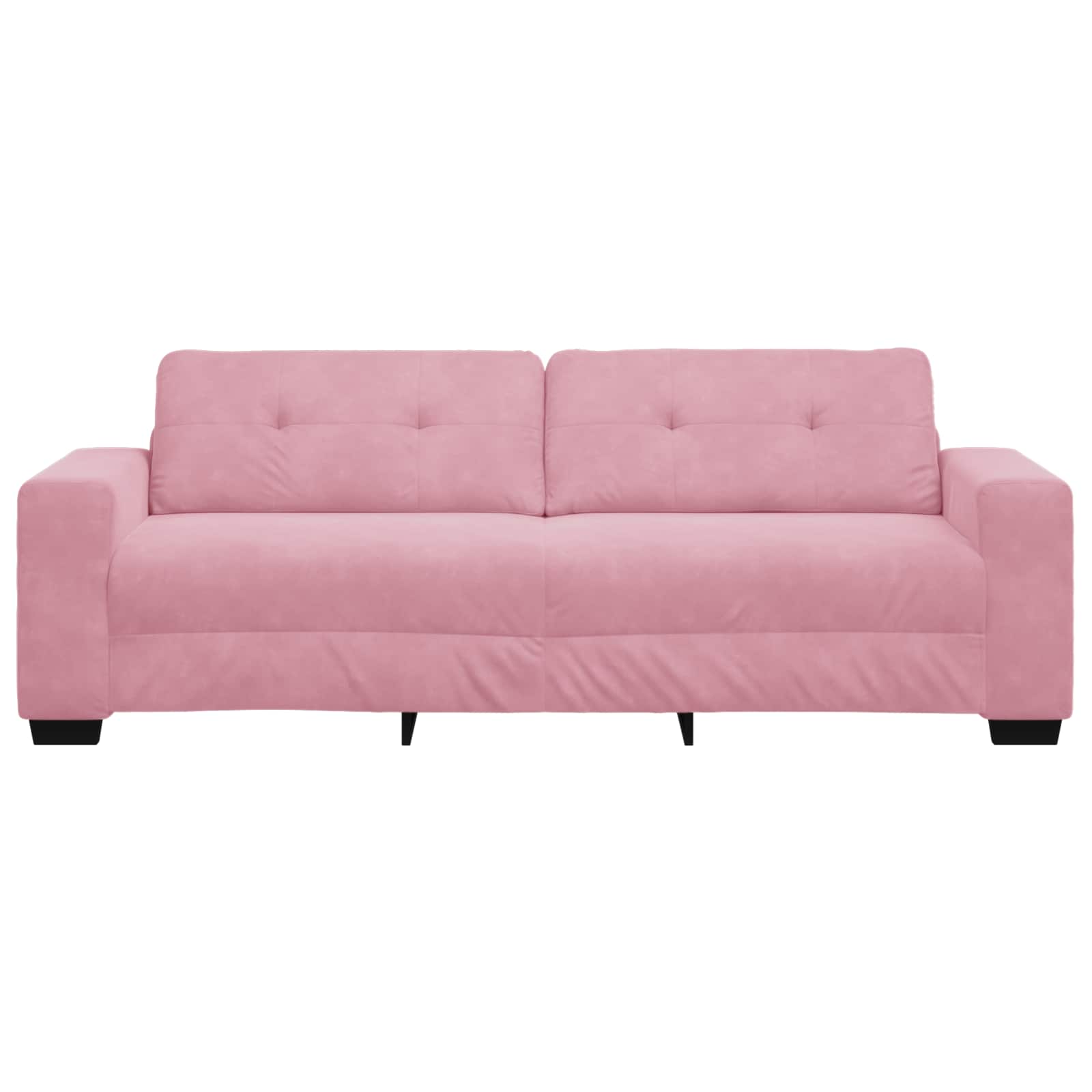 Sofa 3 places Rose 220 cm Velours - XIOS
