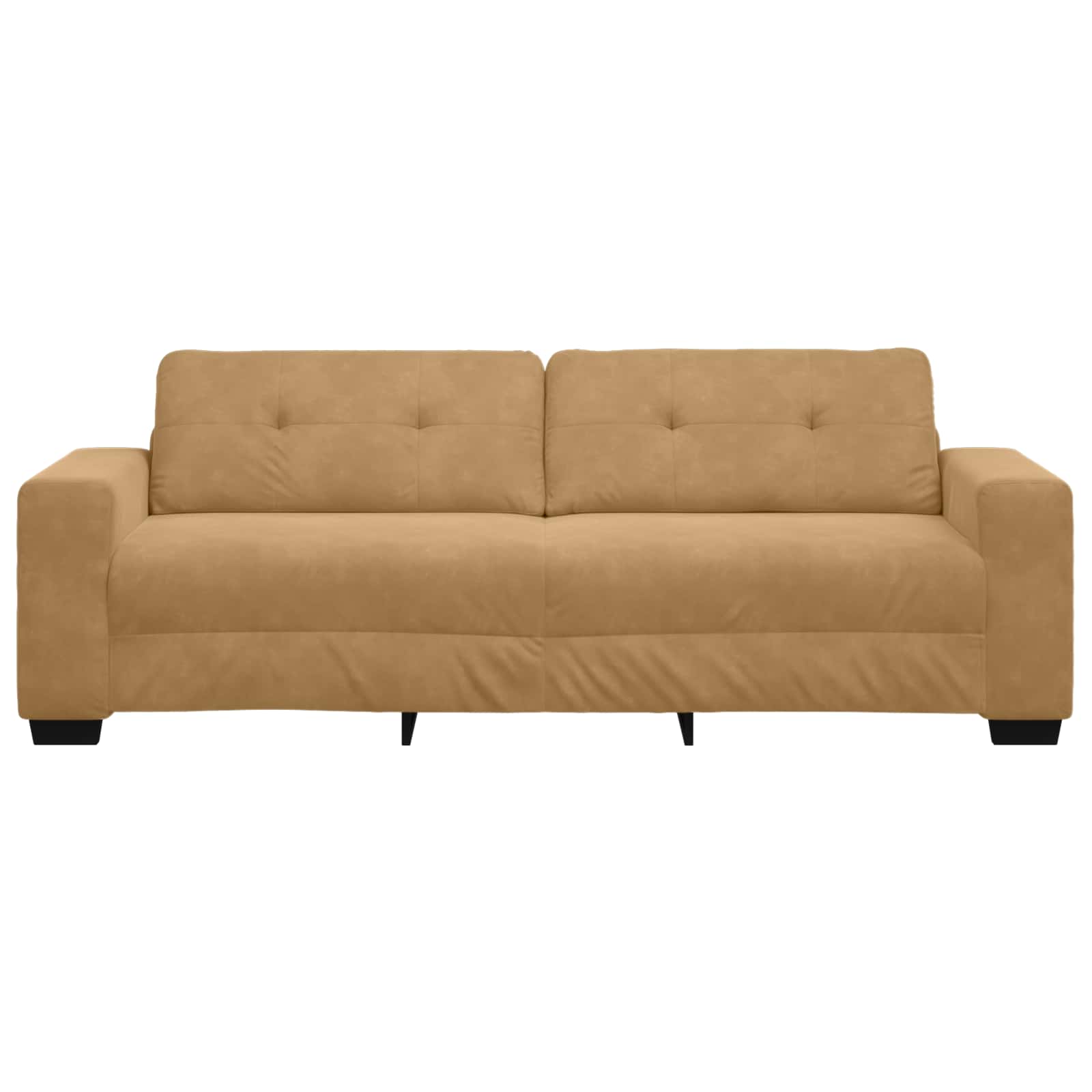 Sofa 3 places Marron 220 cm Velours - XIOS