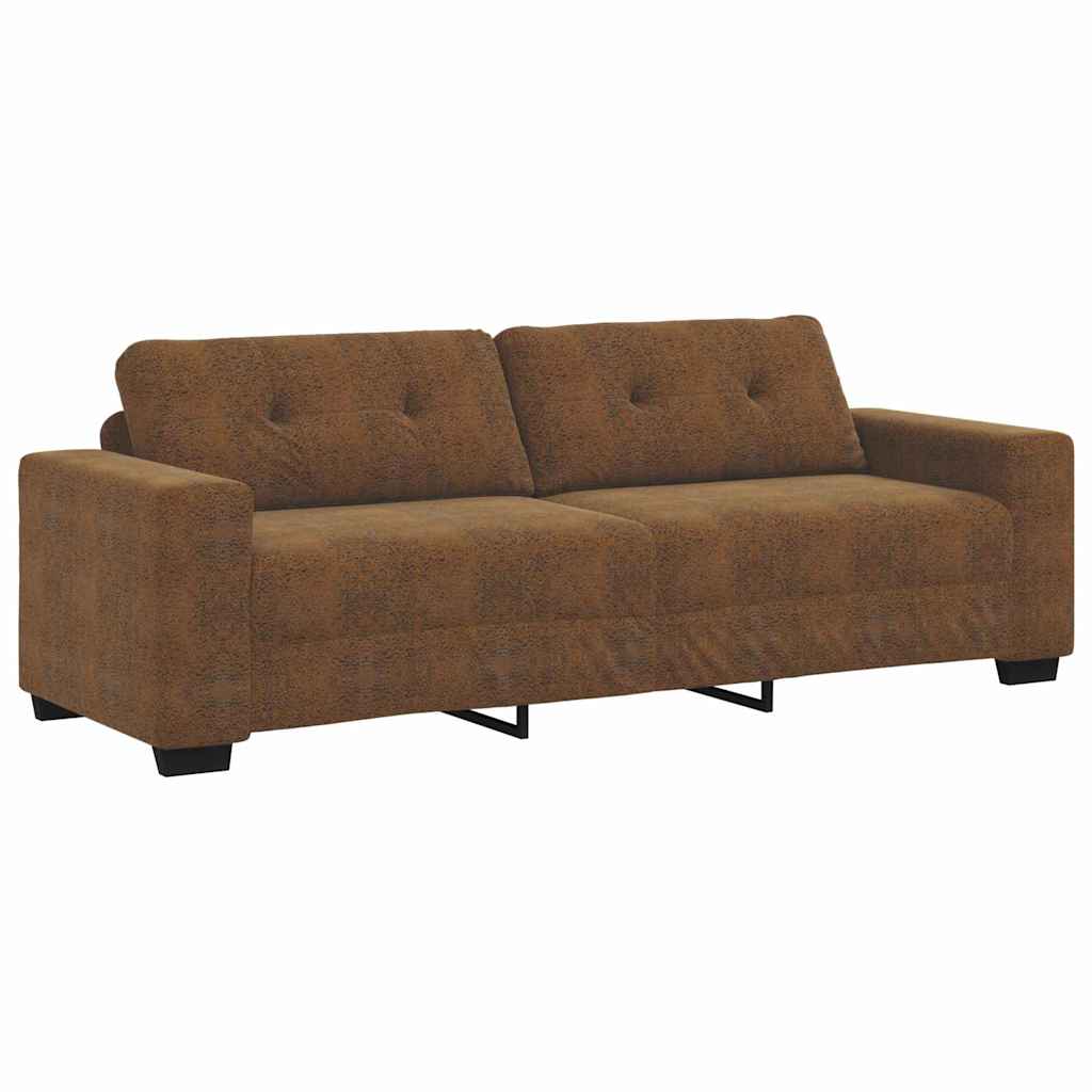 Sofa 3 places Marron 220 cm Simili cuir - XIOS