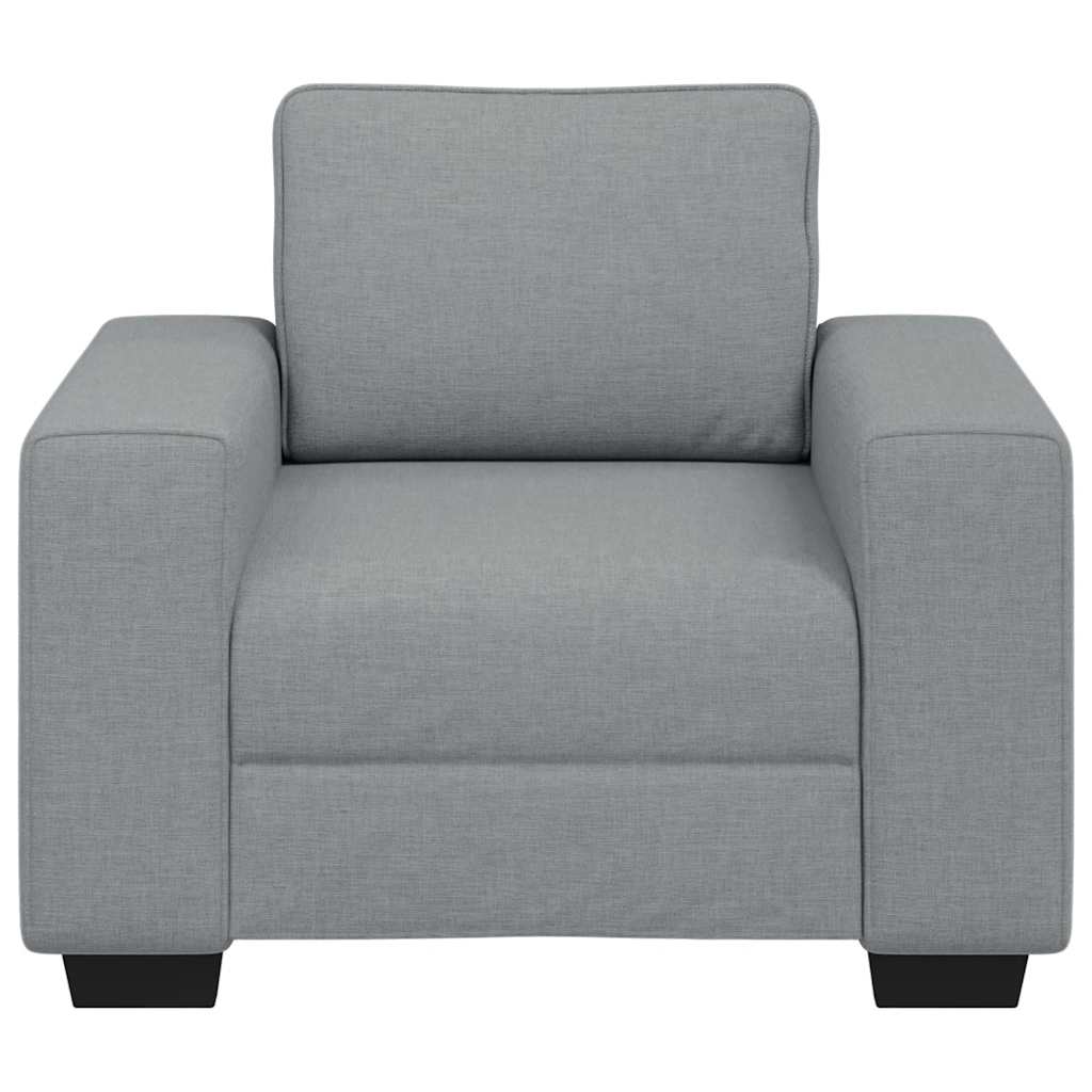 Fauteuil gris clair 60 cm tissu - XIOS