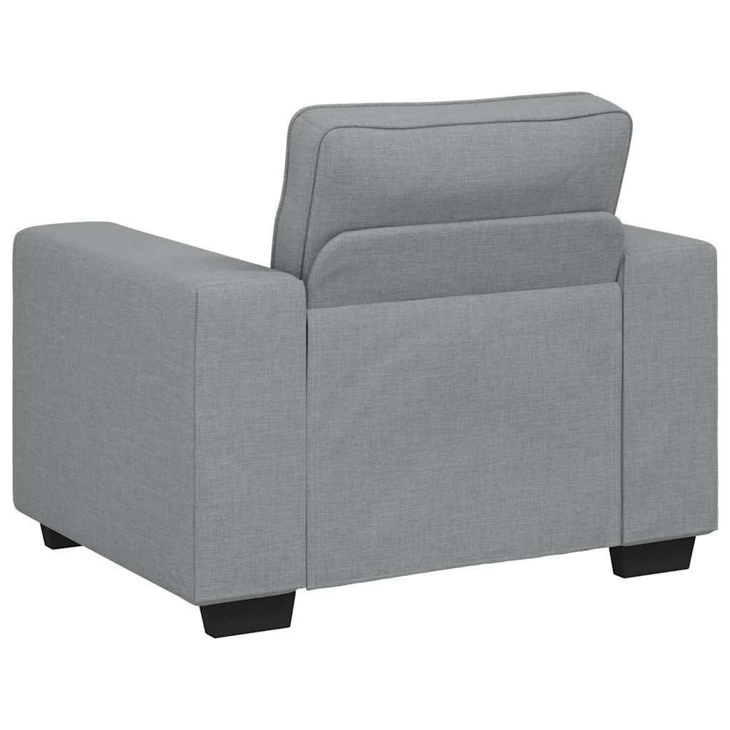 Fauteuil gris clair 60 cm tissu - XIOS