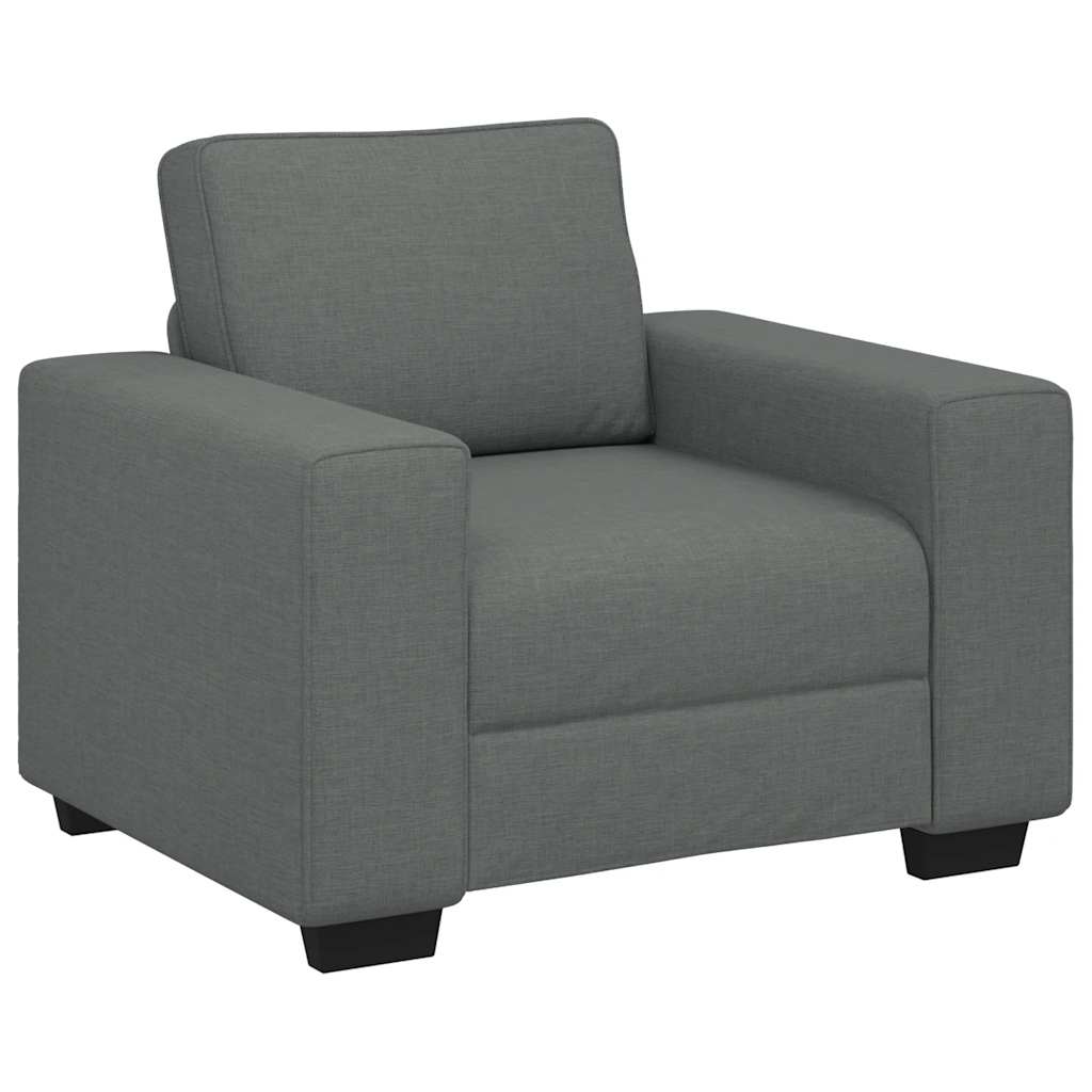 Fauteuil gris foncé 100x77x82 cm tissu