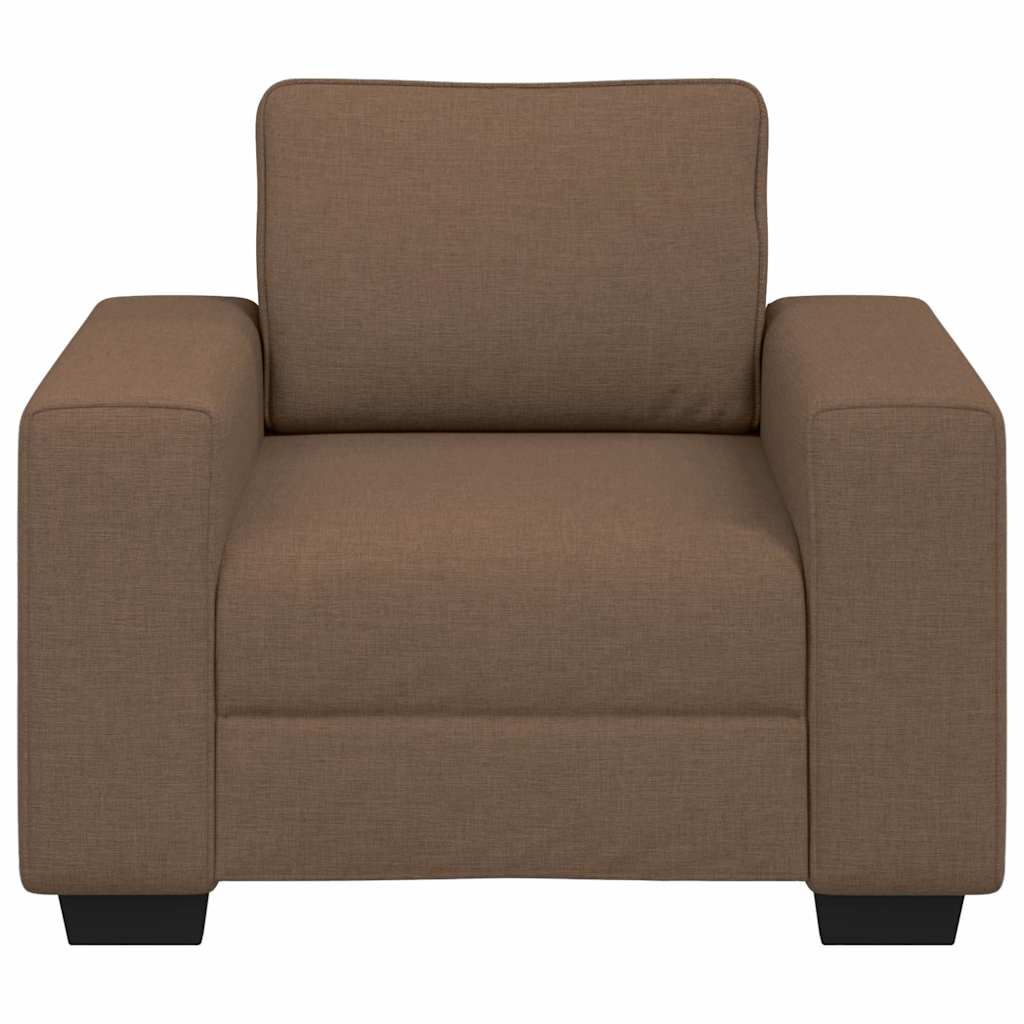 Fauteuil canapé marron 100x77x82 cm en tissu - XIOS