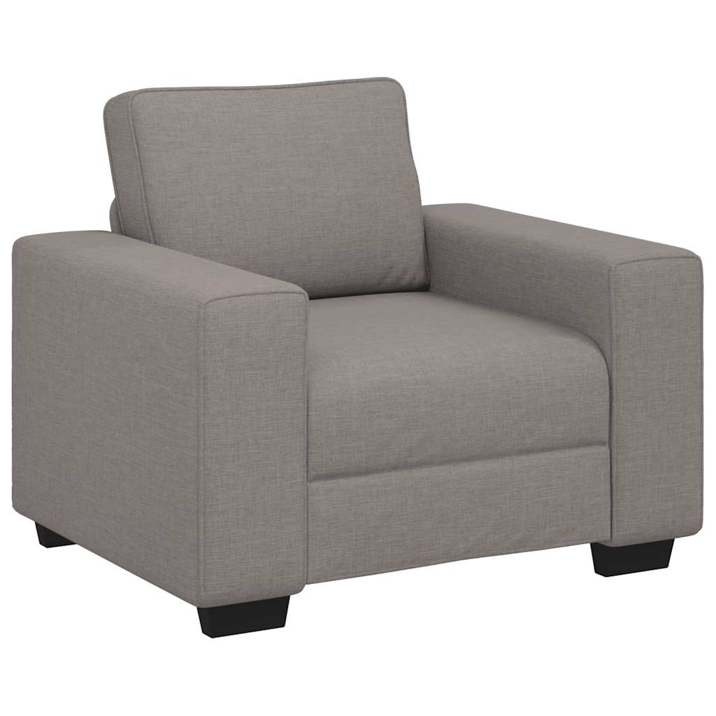 Canapé-fauteuil taupe 100x77x82 cm en tissu - XIOS