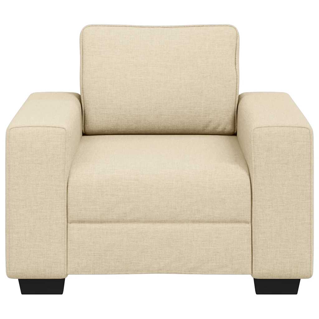 Canapé/Fauteuil crème 100x77x82 cm tissu - XIOS
