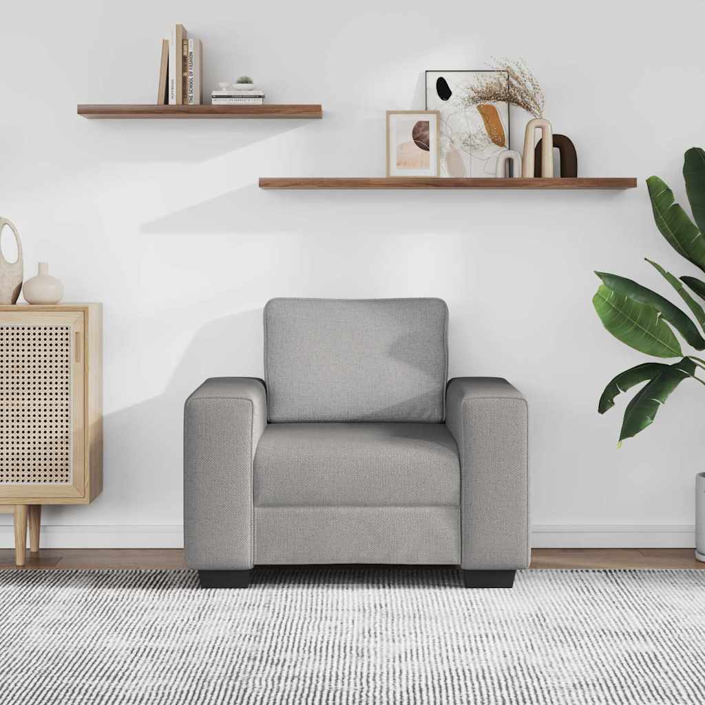 Canapé/Fauteuil Gris Nuage 100x77x82 cm tissu - XIOS