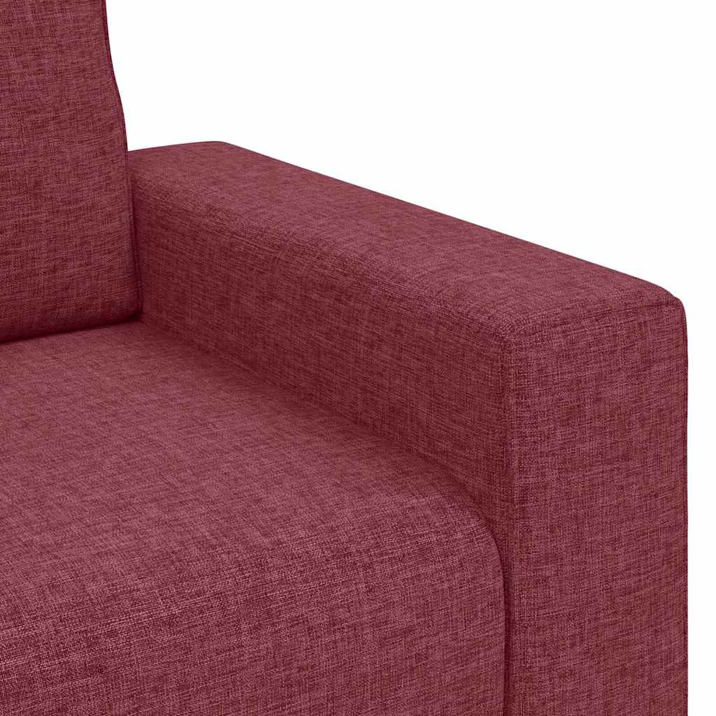 Canapé 2 places rouge vin 160x77x82 cm en tissu - XIOS