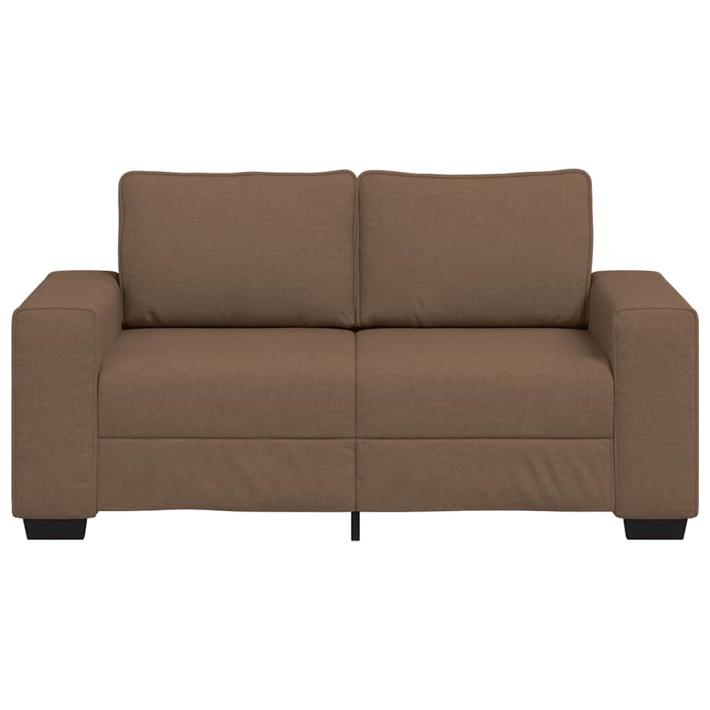 Canapé 2 places marron 160x77x82 cm en tissu - XIOS