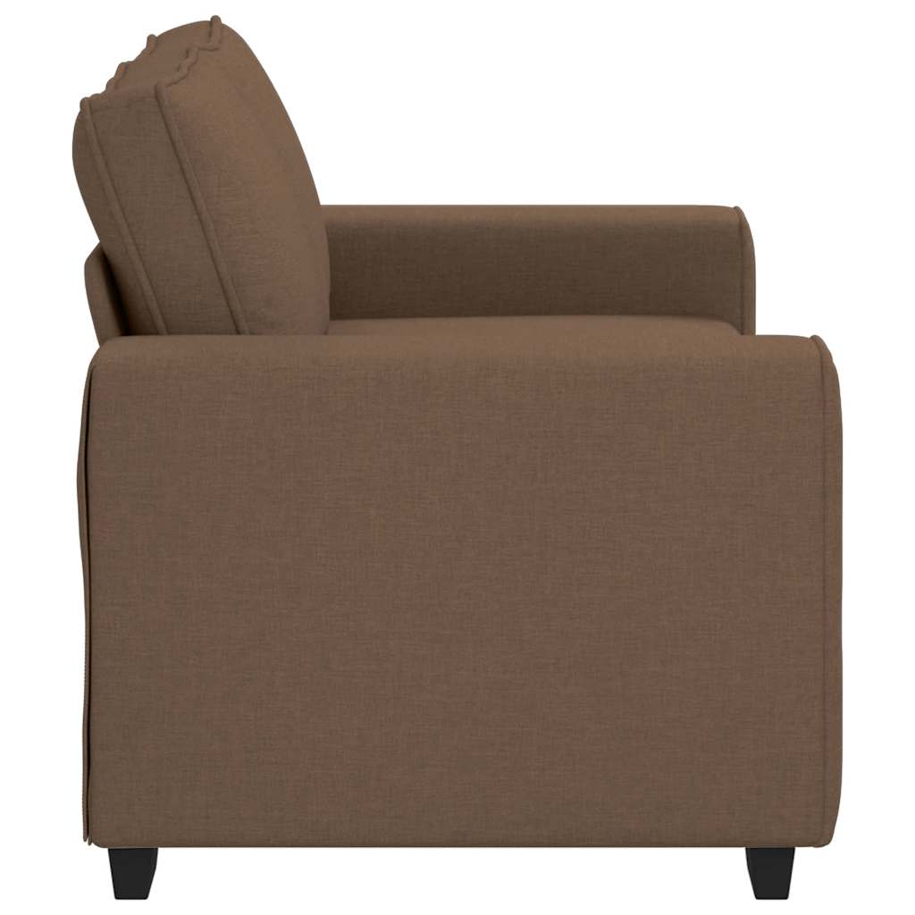 Canapé 2 places marron 160x77x82 cm en tissu - XIOS