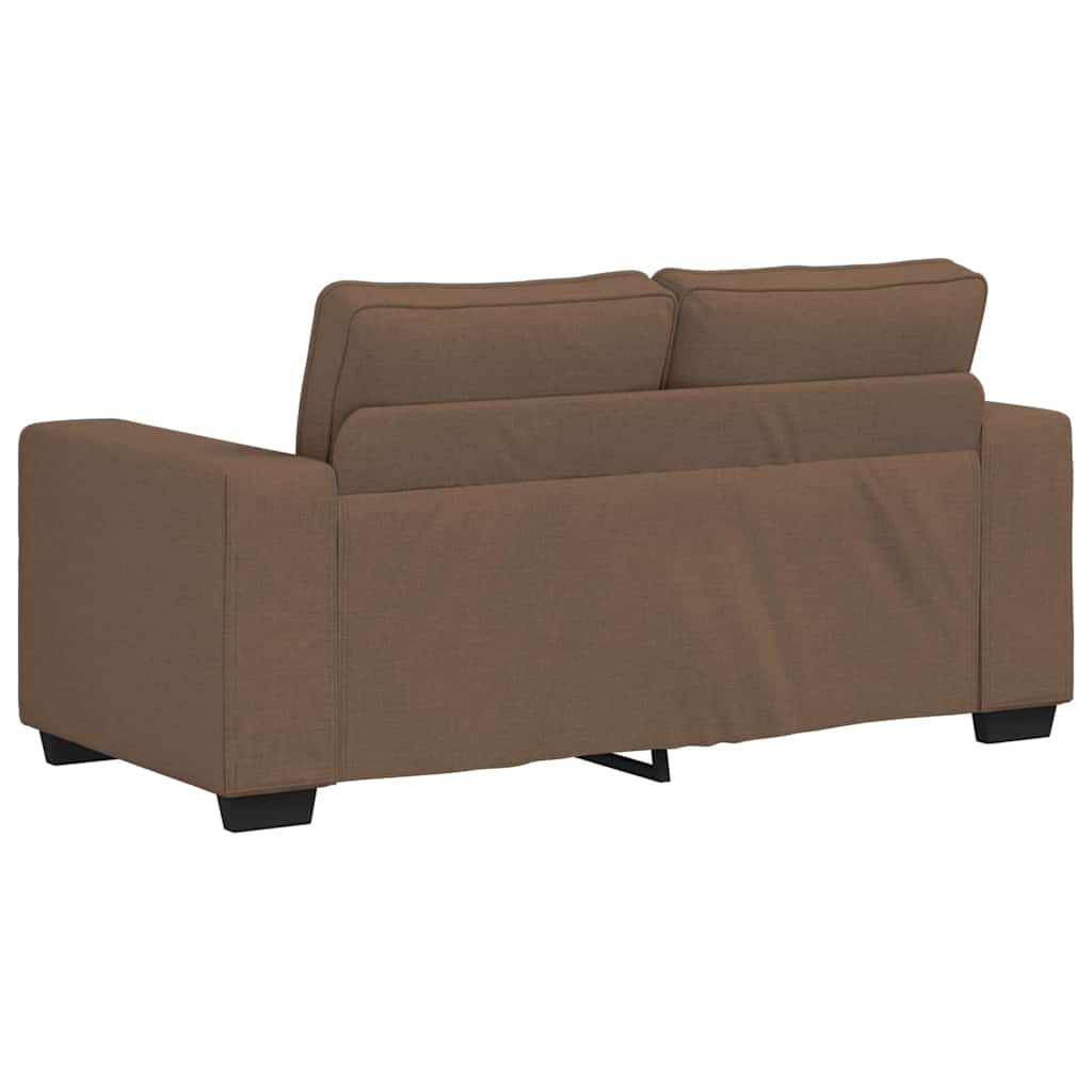 Canapé 2 places marron 160x77x82 cm en tissu - XIOS