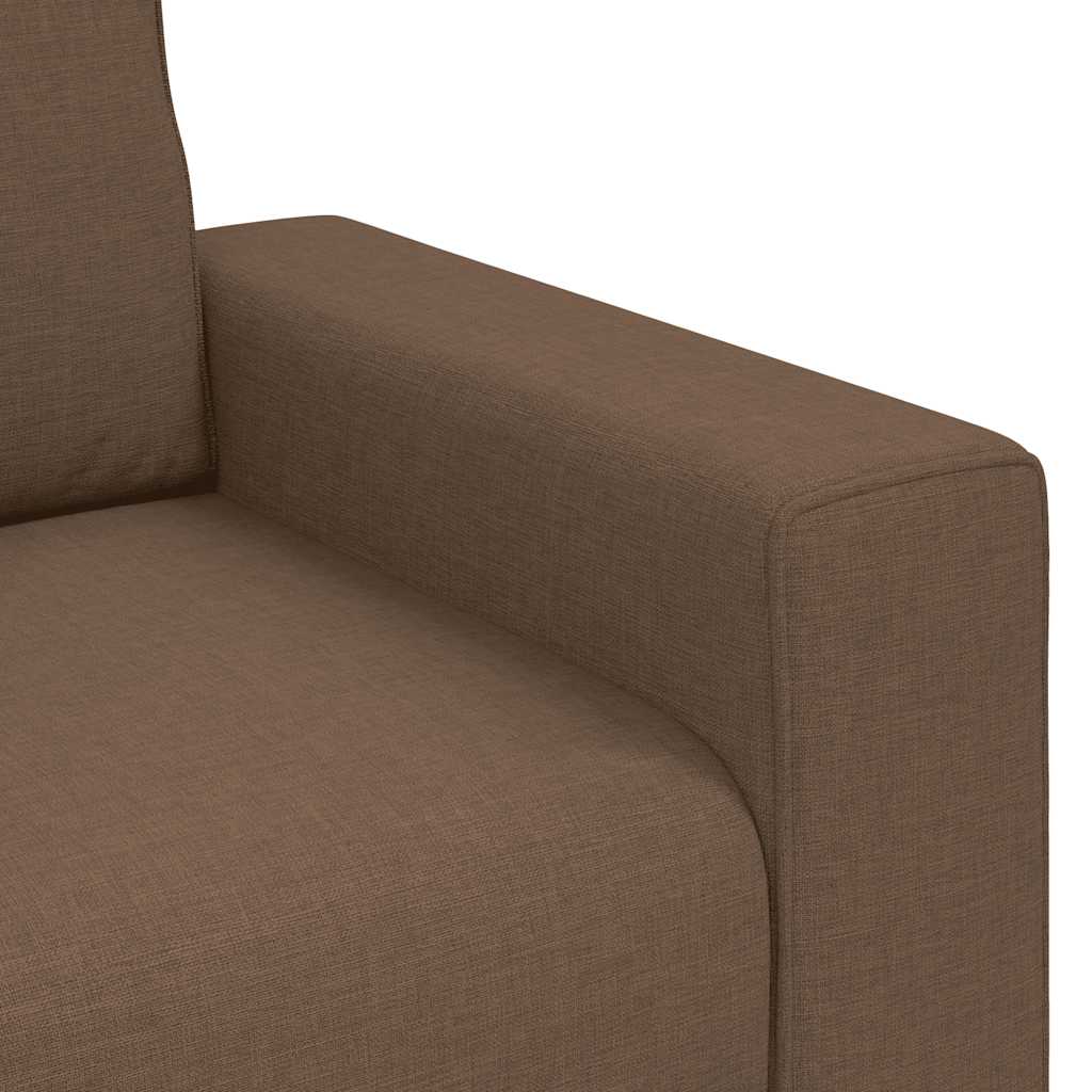 Canapé 2 places marron 160x77x82 cm en tissu - XIOS