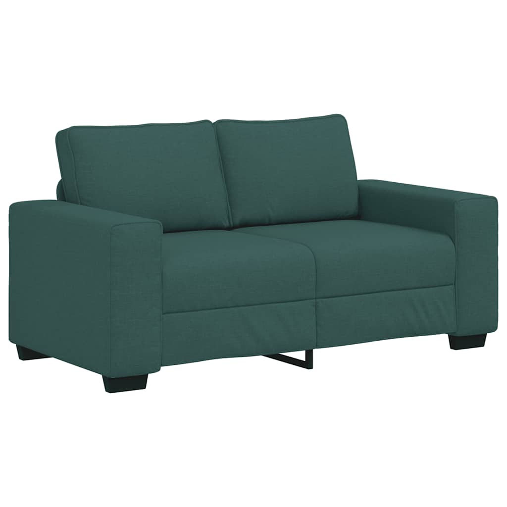 Canapé 2 places vert foncé 160 x 77 x 82 cm en tissu - XIOS