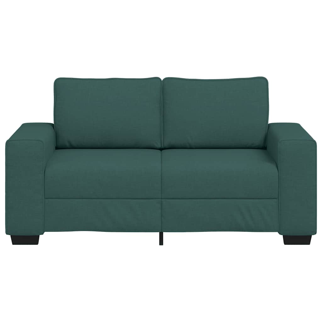 Canapé 2 places vert foncé 160 x 77 x 82 cm en tissu - XIOS