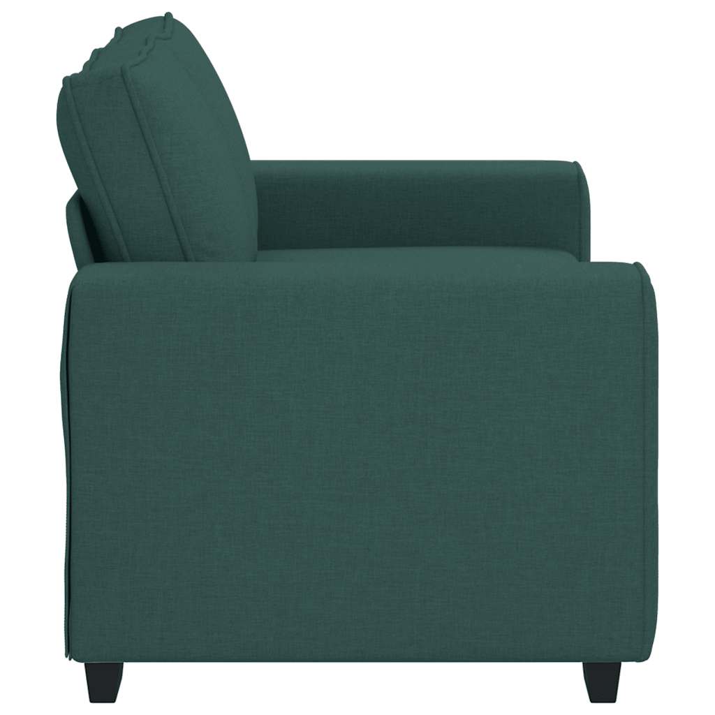 Canapé 2 places vert foncé 160 x 77 x 82 cm en tissu - XIOS