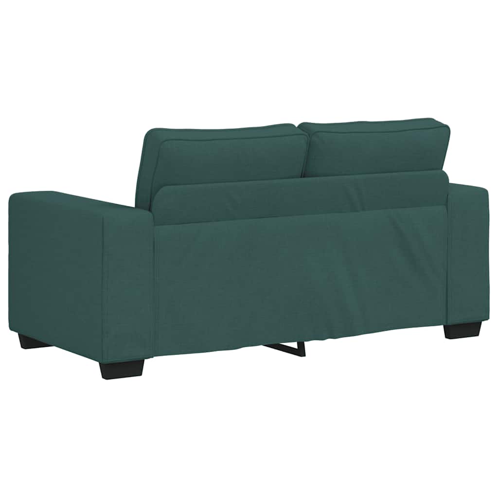 Canapé 2 places vert foncé 160 x 77 x 82 cm en tissu - XIOS