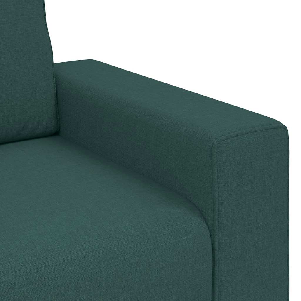 Canapé 2 places vert foncé 160 x 77 x 82 cm en tissu - XIOS