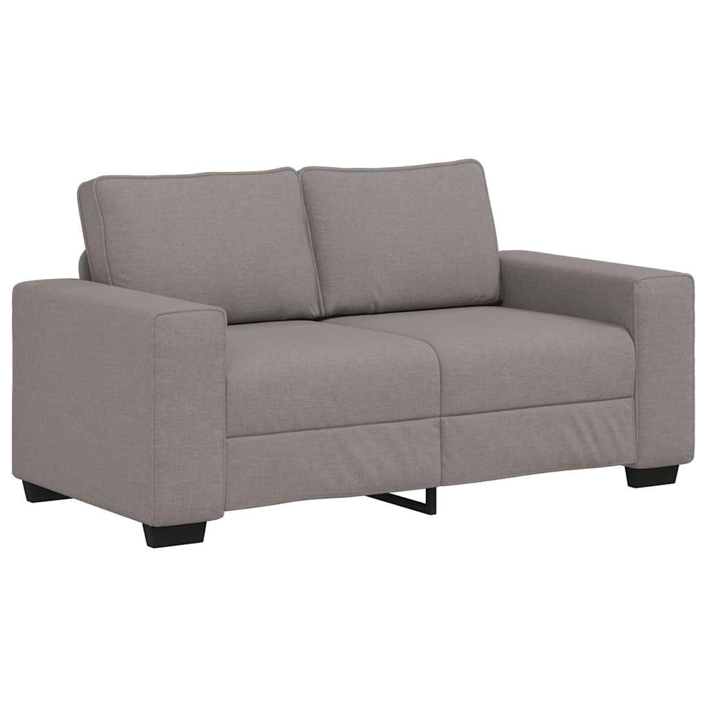 Canapé 2 places taupe 160x77x82 cm en tissu - XIOS