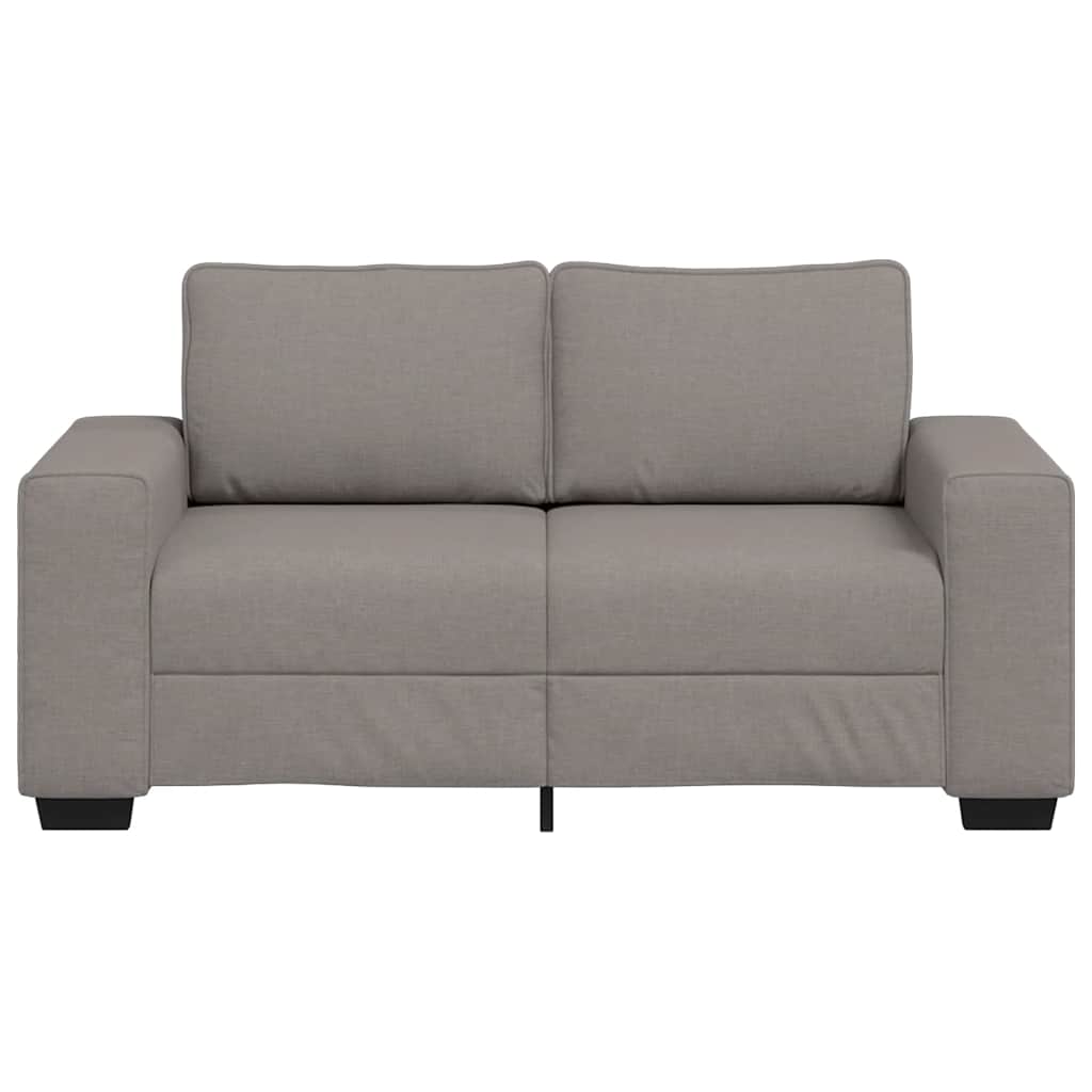 Canapé 2 places taupe 160x77x82 cm en tissu - XIOS