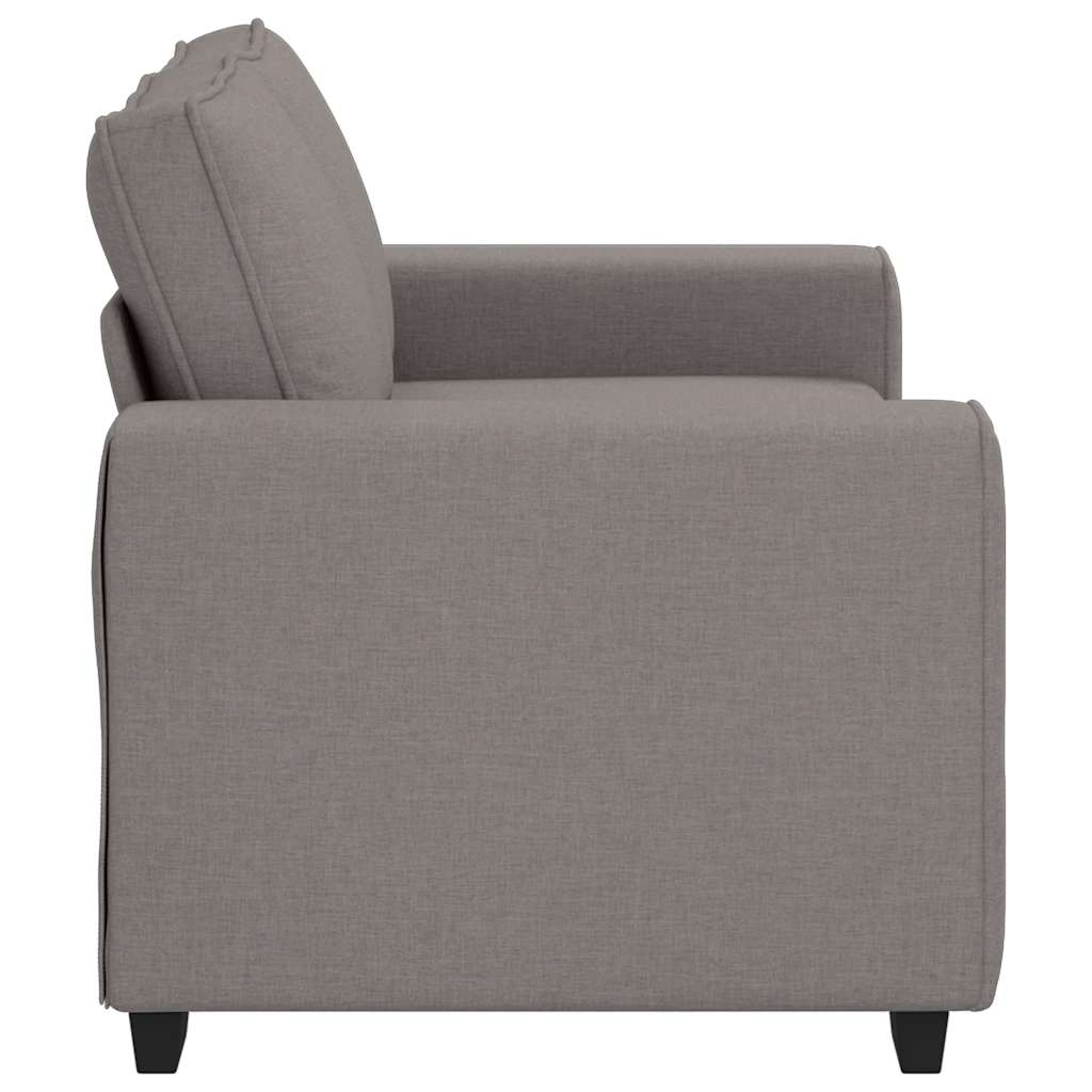 Canapé 2 places taupe 160x77x82 cm en tissu - XIOS