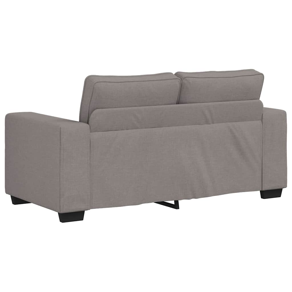 Canapé 2 places taupe 160x77x82 cm en tissu - XIOS