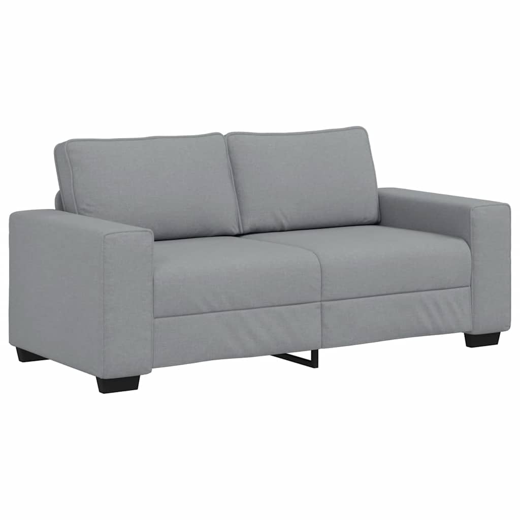 Canapé à 2 places gris clair 180x77x82 cm tissu - XIOS