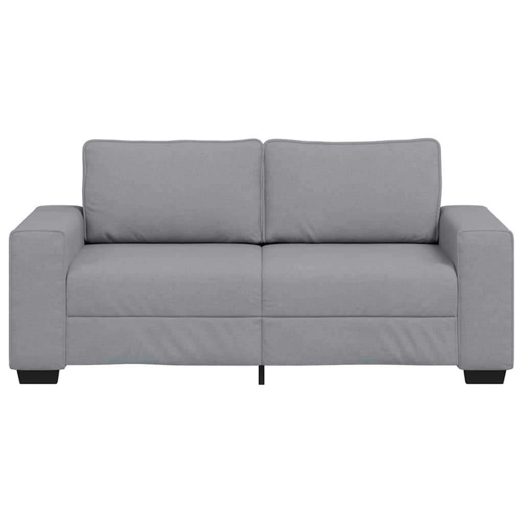 Canapé à 2 places gris clair 180x77x82 cm tissu - XIOS