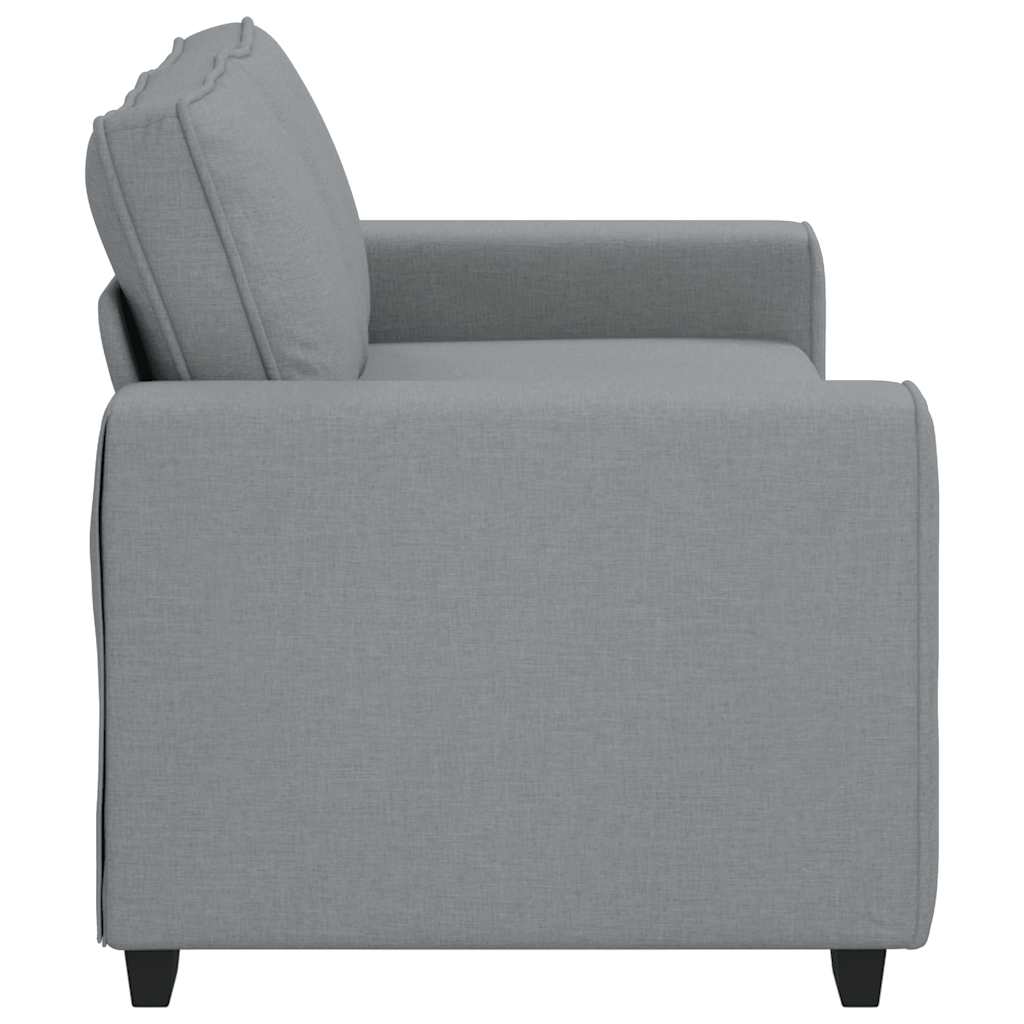 Canapé à 2 places gris clair 180x77x82 cm tissu - XIOS