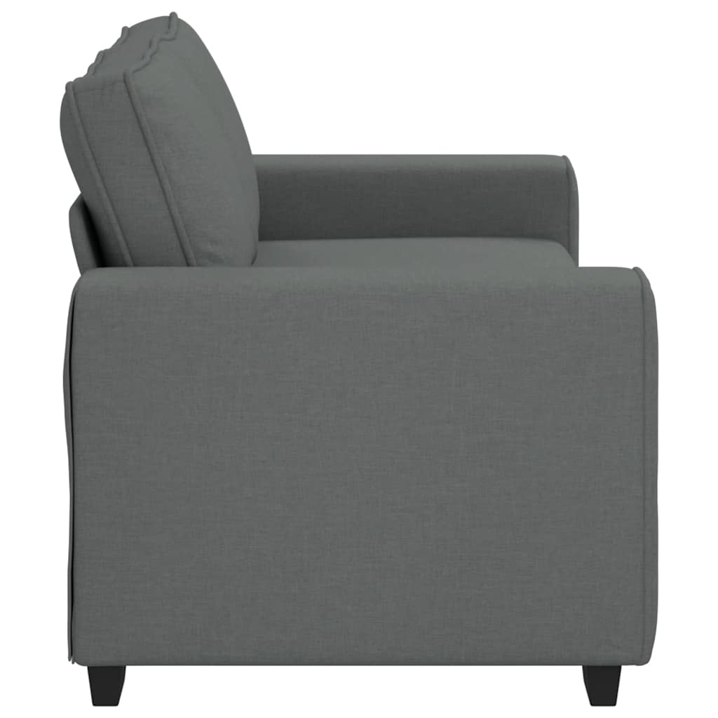 Canapé à 2 places gris foncé 180x77x82 cm tissu - XIOS