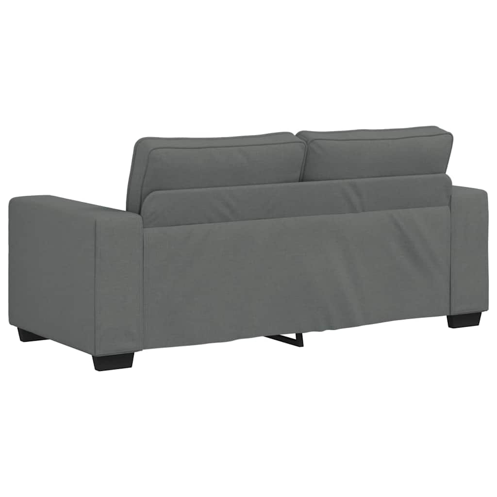 Canapé à 2 places gris foncé 180x77x82 cm tissu - XIOS