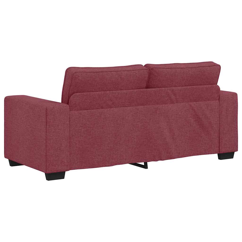Canapé 2 places rouge vin 180x77x82 cm en tissu - XIOS