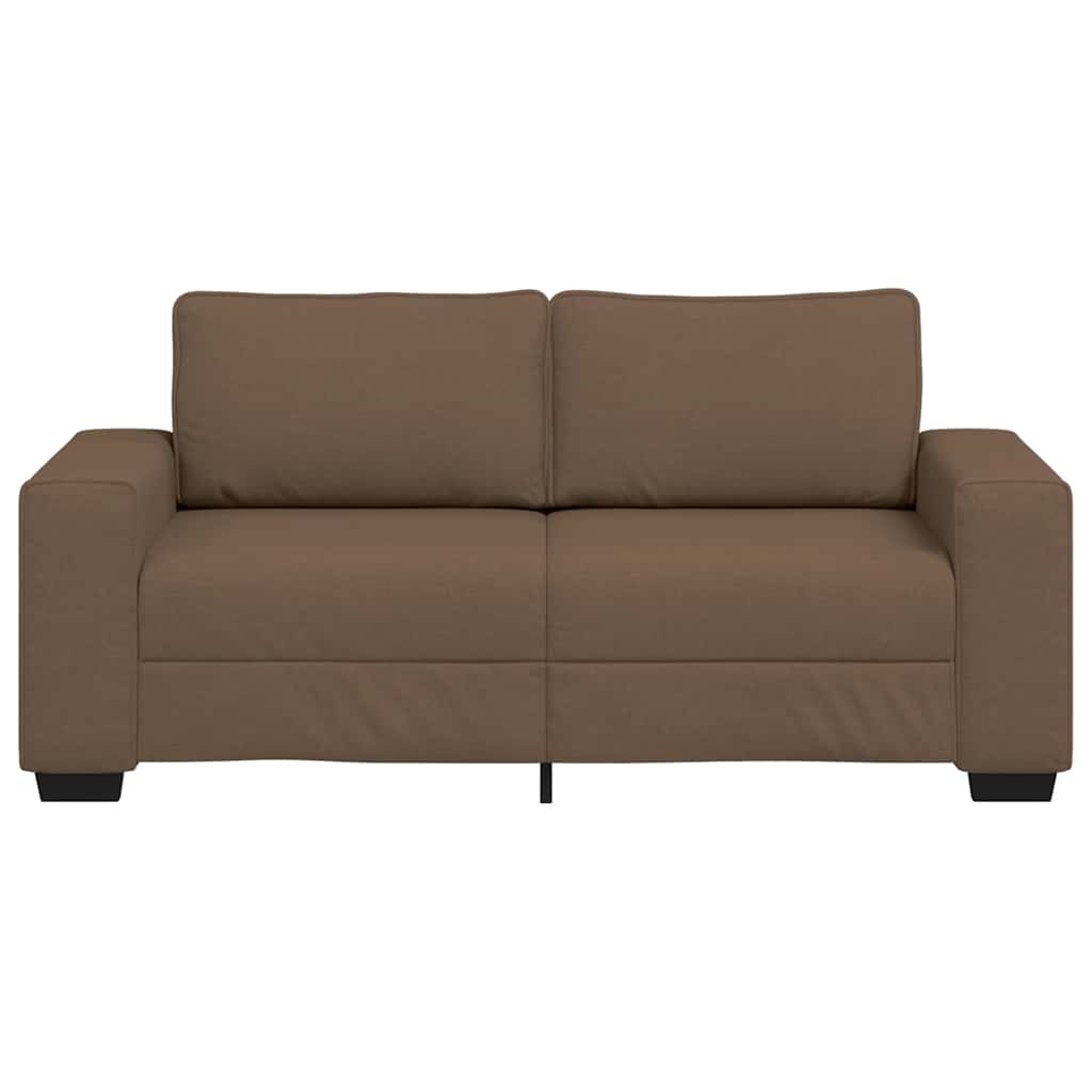 Canapé 2 places marron 180x77x82 cm en tissu - XIOS